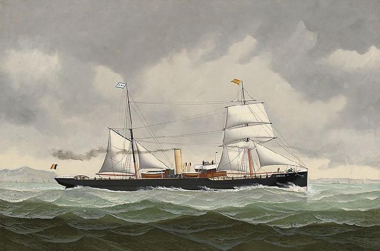 John Henry Mohrmann The Belgian steamer Amelie bound for Spain